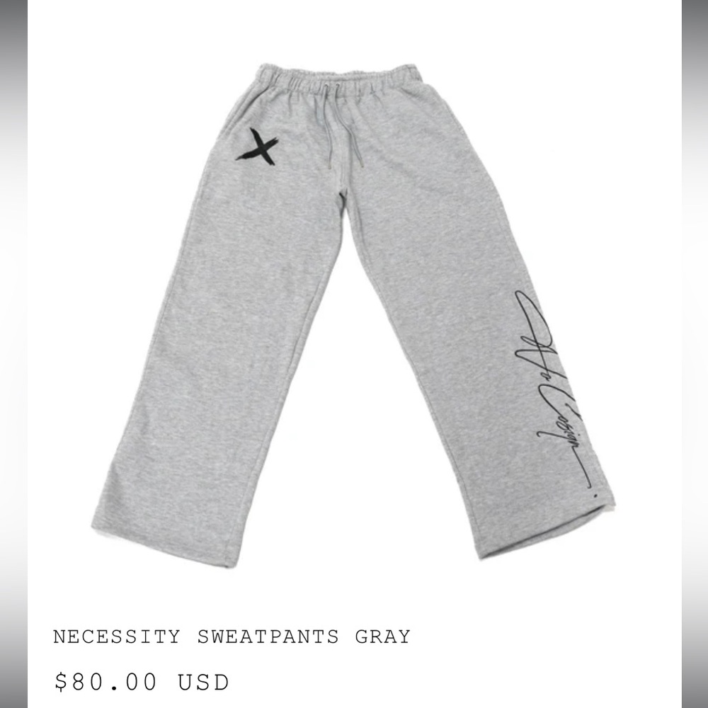Gray Joggers Sweatpants
